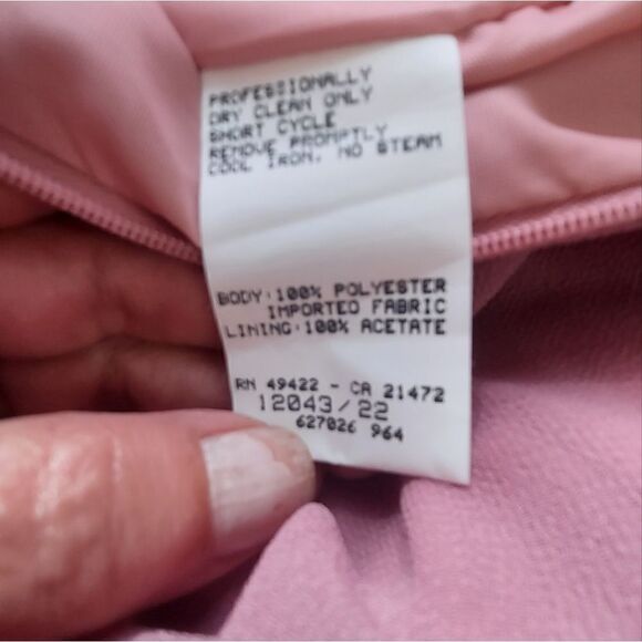 NWT Jessica McClintock Chiffon Formal Maxi Dress Size 8 Valentines Day - Picture 13 of 14